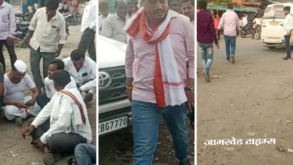 Jamkhed, MLA Rohit Pawar's insensitivity towards farmers came to the fore, Rohit Pawar sitting in another car saying sit down, the video of the incident went viral on social media, what exactly happened? Read in detail