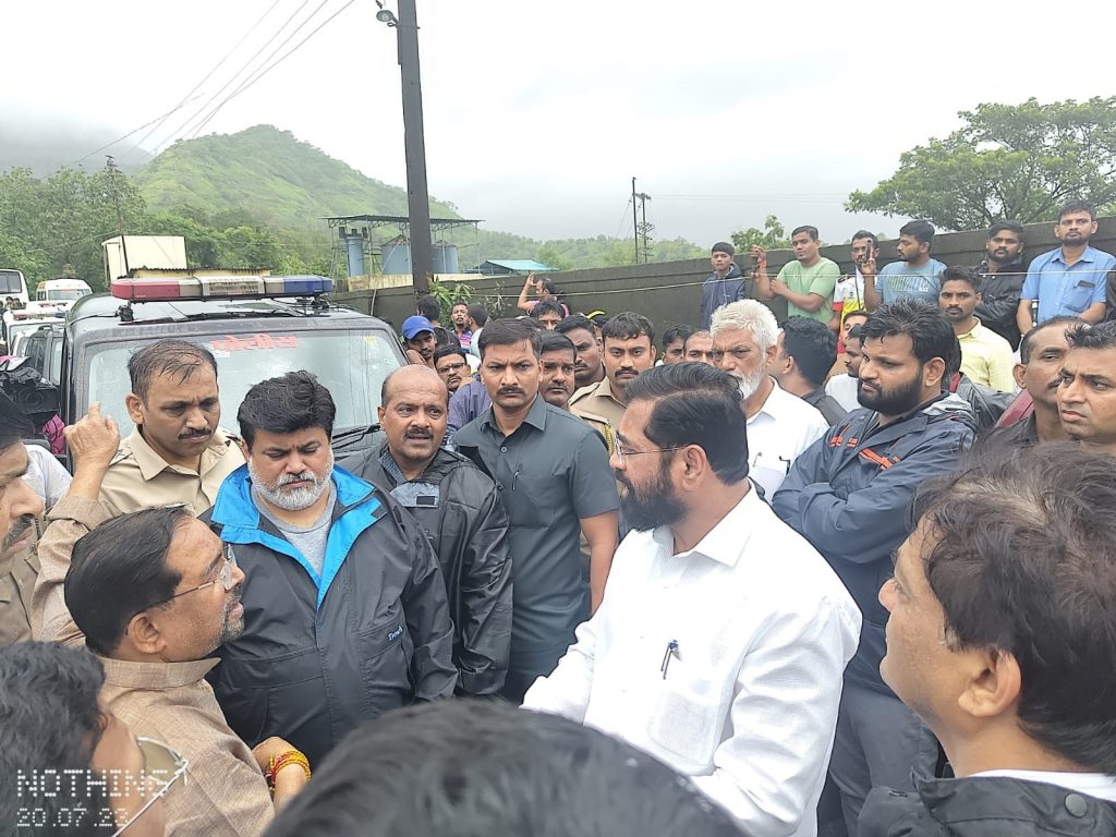 Big news, Irshalwadi - Irshalgad Landslide accident 6 people died, 80 people were rescued, 5 lakhs were given to the heirs of the deceased, Chief Minister Eknath Shinde announced, Raigad Khalapur irshalwadi Irshalgad Landslide Latest NEWS