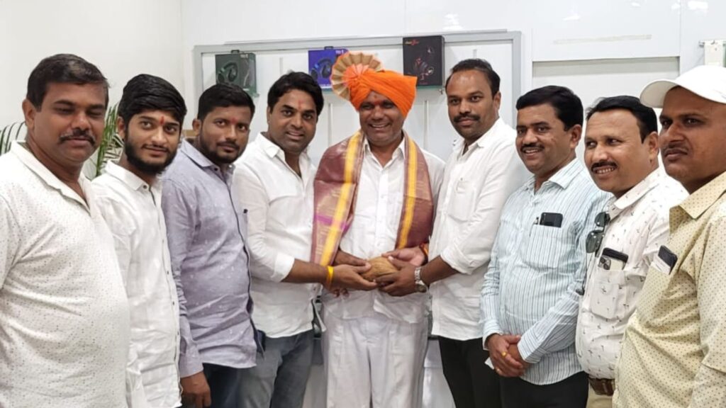 Jamkhed, BJP's newly elected district president Dilip BhalSingh is welcome in Jamkhed, 