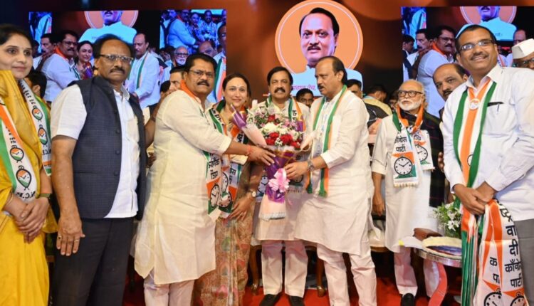 Finally, congress suffered major setback in Ahmednagar district, Nagwade family accepted leadership of Ajit Pawar, Rajendra Nagwade Anuradha Nagwade join ncp