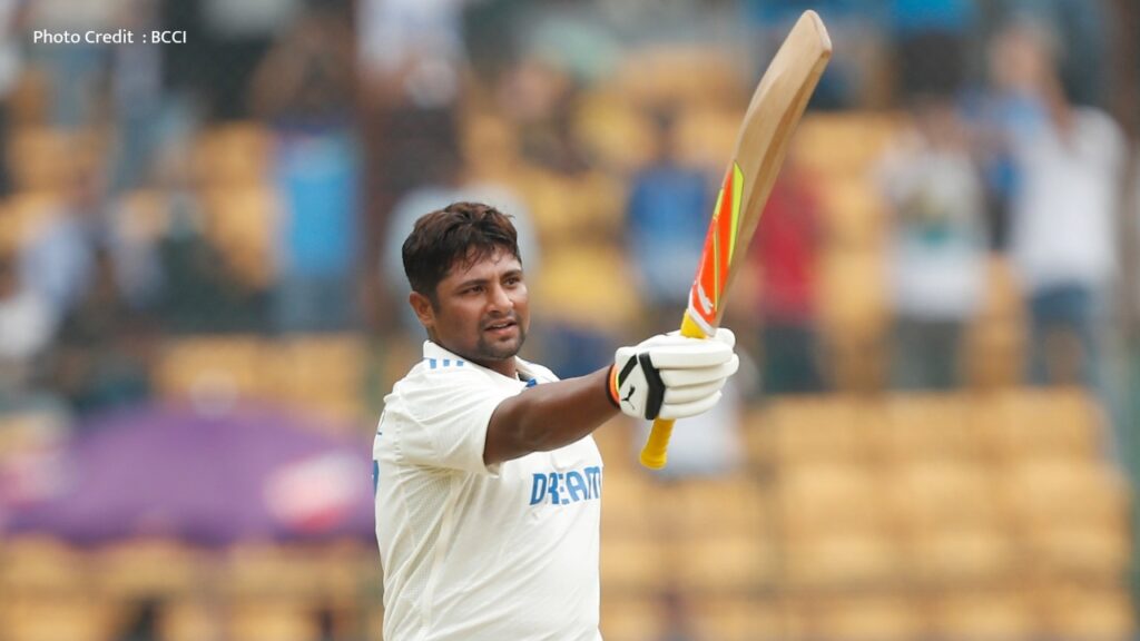 IND vs NZ 1st Test Sarfaraz Khan, Bangalore Test Sarfaraz Khan scored a powerful century, while Rohit Sharma, Virat Kohli and Risham Pant scored half-centuries, Sarfaraz Khan century news, 