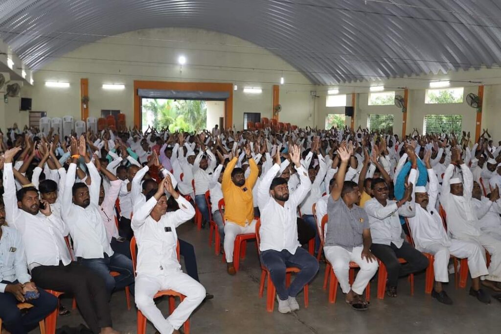 Ram Shinde News, MLA Ram Shinde filled booth leaders with enthusiasm among the page leaders, Jamkhed taluka booth leaders got a stormy response, karjat jamkhed vidhan sabha election 2024,