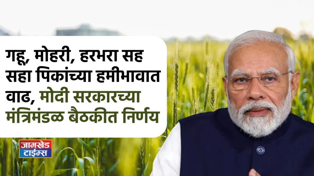 Increase in guaranteed price of wheat, mustard, linseed, gram, lentil, Kardai , decided in cabinet meeting of Modi government