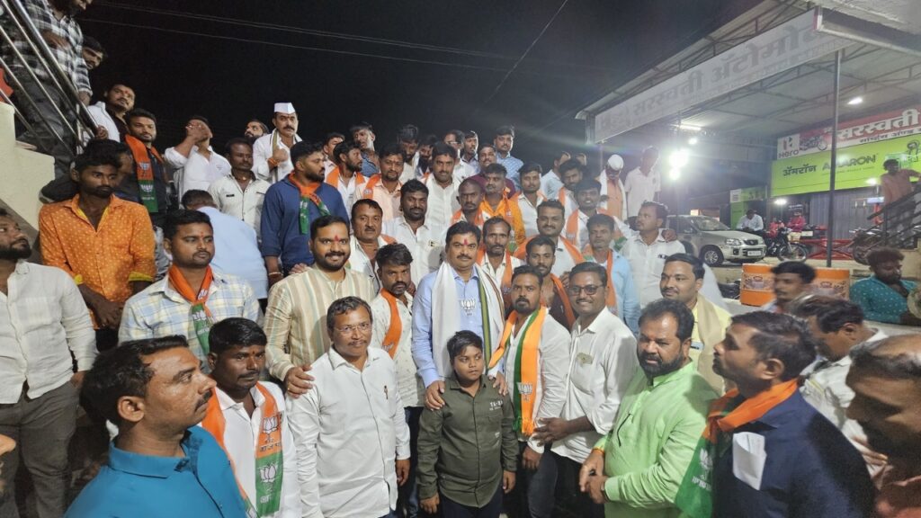 Karjat Jamkhed News, Political earthquake in Ratnapur, NCP workers join BJP, ram shinde latest news today, 